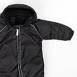 Дитячий зимовий комбінезон Аполло з утеплювачем Termoloft Мембранна тканина Чорний Розмір 74-80, фото 8
