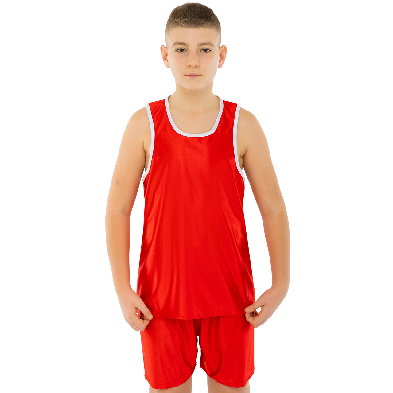 Дитяча форма для боксу ZELART BO-1652 (зріст 130-160 см) червоний