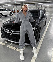 Женский плюшевый комбезик(шерсть тедди)