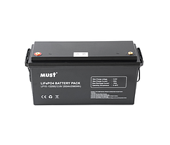 Акумуляторна батарея Must LiFePO4 LP15-12200 12,8V 200Ah, 2,56kWh, BMS100A@4S, 6000 cycles,