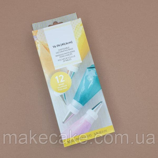 Кондитерські мішки щільні 40 см – 12 шт, фото 1