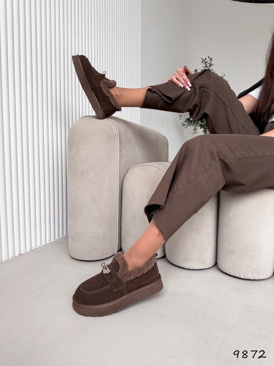 Жіночі низки уги, жіночі уги автоледі, руді уги жіночі, жіночі уги на високій підошві, фото 1