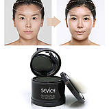 Пудрові тіні для маскування залисин від Sevich 4 г (Dark brown), фото 5