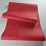 Шпалери вінілові 0.53 × 10.05 м Marburg 95008, червоні однотонні для яскравого інтер’єру спальні, вітальні, кабінету, фото 5