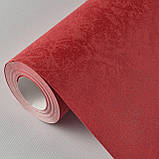 Шпалери вінілові 0.53 × 10.05 м Marburg 95008, червоні однотонні для яскравого інтер’єру спальні, вітальні, кабінету, фото 2