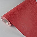 Шпалери вінілові 0.53 × 10.05 м Marburg 95008, червоні однотонні для яскравого інтер’єру спальні, вітальні, кабінету, фото 4
