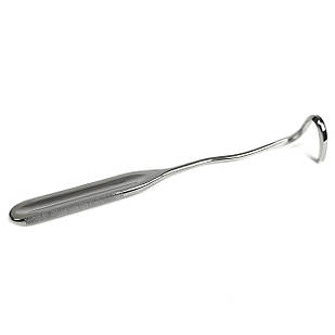 Розпатор реберний із 2 вигином лівий. Довжина 225 мм, ширина 6 мм SURGIWELOMED