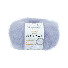 Пряжа Gazzal Super Kid Mohair, колір Світло-бузковий