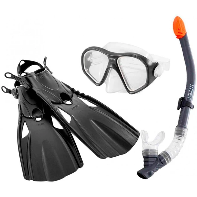 Набір 3 в 1 для плавання Intex 55657 трубка, ласти ,маска