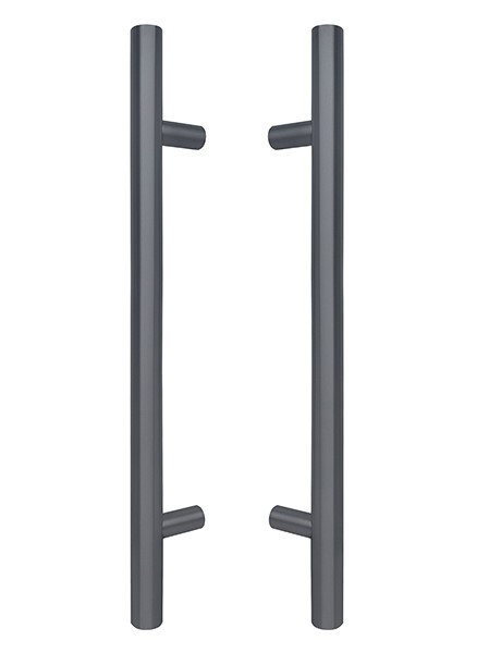 Двосторонні ручки-скоби ABARO Bali 90° D:32 мм SS304 антрацит RAL 7016 (Україна)