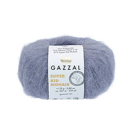 Пряжа Gazzal Super Kid Mohair, колір Туман