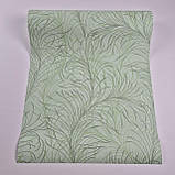 Шпалери вінілові 0.53 × 10.05 м Marburg 94210, салатові з малюнком для спальні, кухні, дитячої, фото 2