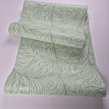 Шпалери вінілові 0.53 × 10.05 м Marburg 94210, салатові з малюнком для спальні, кухні, дитячої, фото 3