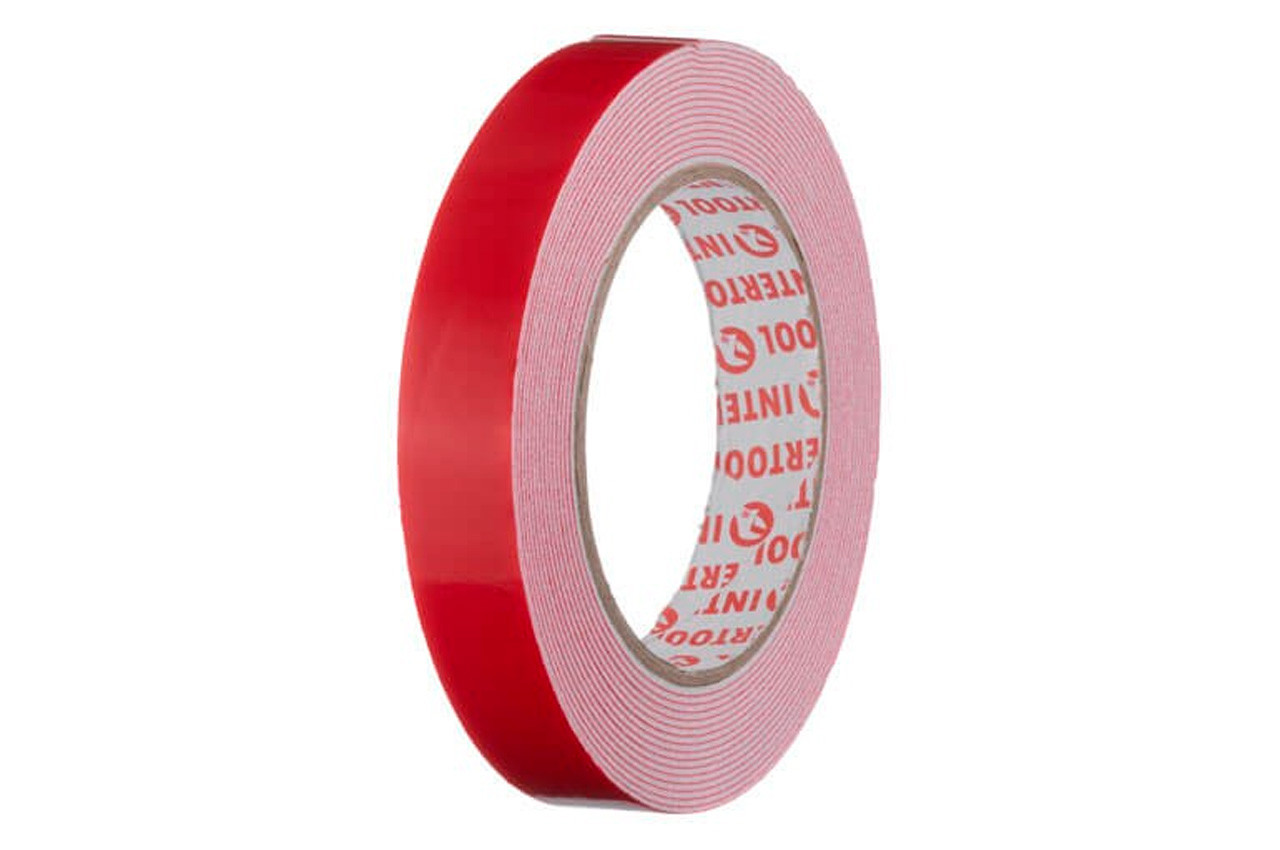 Стрічка двостороння Intertool 19 мм x 5 м універсальна (KT-0814), фото 1