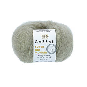Пряжа Gazzal Super Kid Mohair, колір Сіра перлина