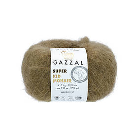 Пряжа Gazzal Super Kid Mohair, колір Капучино
