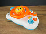 Інтерактивна розвиваюча іграшка Музичне кермо Маленький водій - казки, пісні, світло, звуки, українське озвучування, фото 2