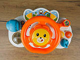 Інтерактивна розвиваюча іграшка Музичне кермо Маленький водій - казки, пісні, світло, звуки, українське озвучування, фото 3
