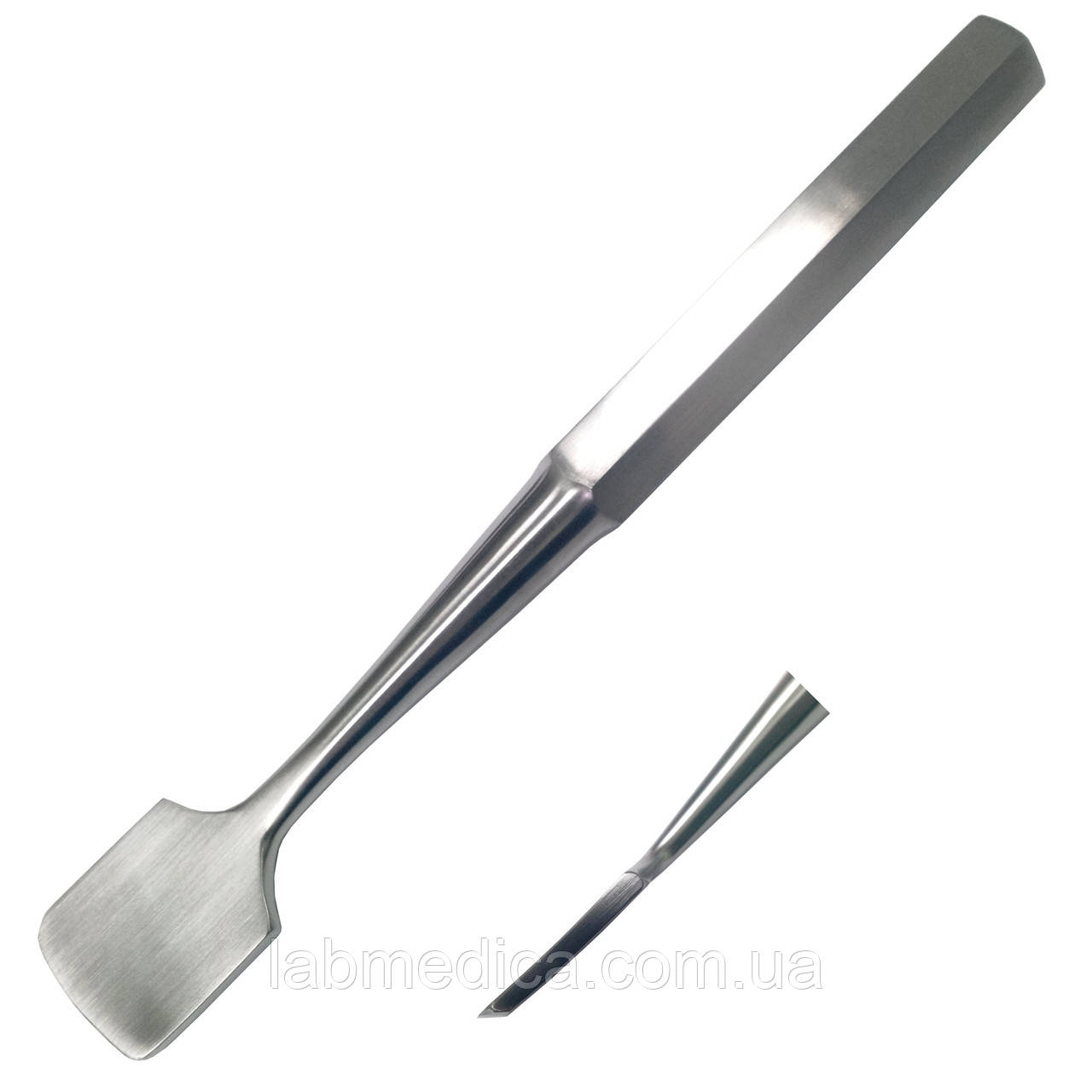 Розпатор для відділення надкісниці від кістки периостальний з невеликим вигином Key. Розмір 19 см, фото 1
