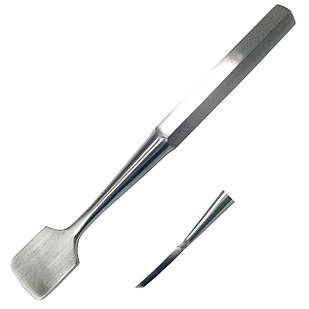 Розпатор для відділення надкісниці від кістки периостальний з невеликим вигином Key. Розмір 19 см