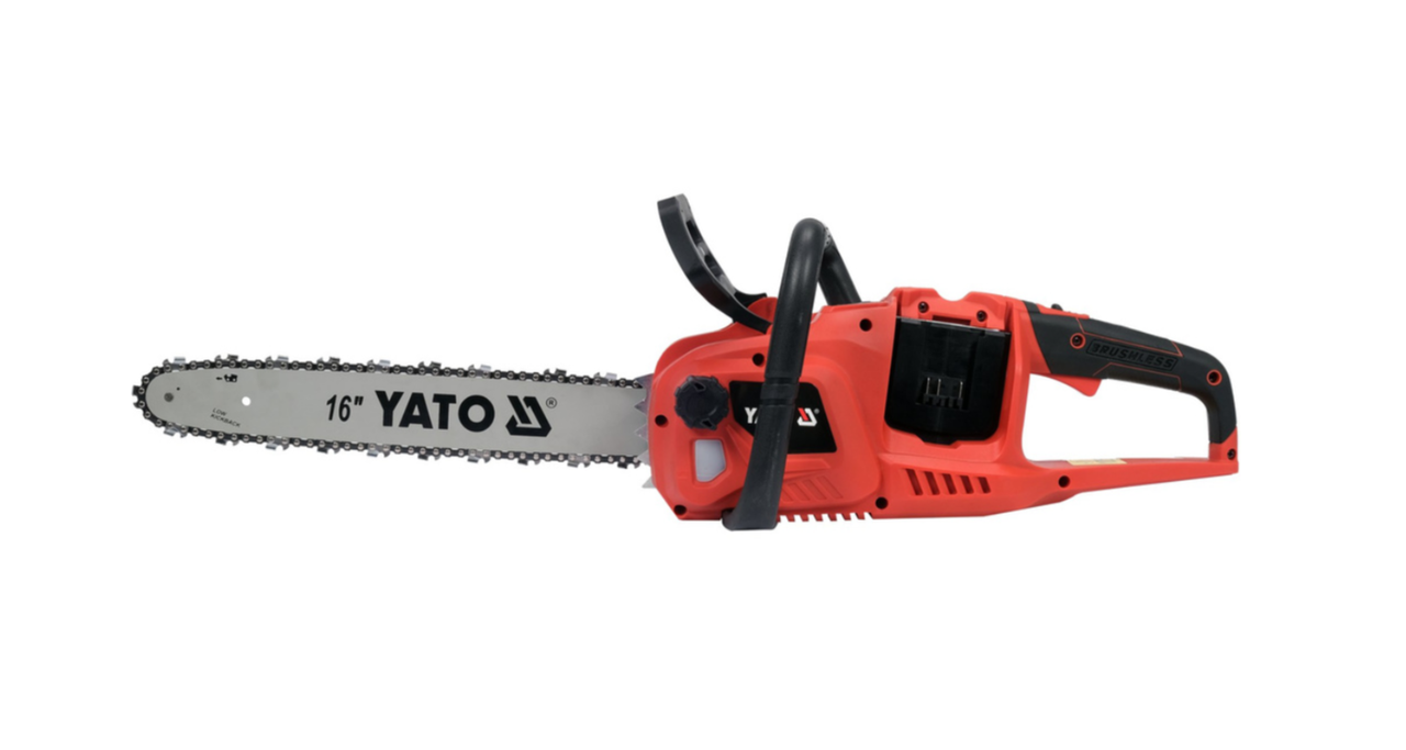 Акумуляторна безщиткова ланцюгова пилка, без акумулятора YATO YT-828132, фото 1