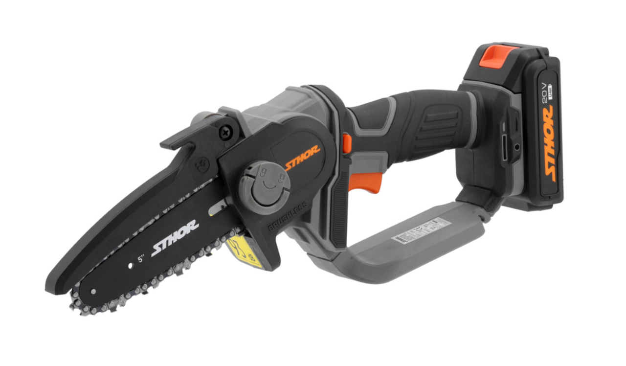 Пила міні ланцюгова акумуляторна STHOR Li-Ion 20 В 78211, фото 1
