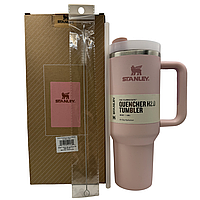Термос термочашка Stanley Quencher H2.0 Tumbler з нержавіючої сталі Pink 1,18 л KT6007894 - B2-Уцінка