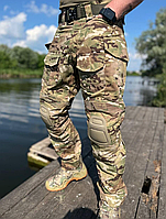 Тактичні штани IDOGEAR з наколінниками Мультикам зручні військові штани для тренувань і страйкболу