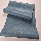 Шпалери вінілові 0.53 × 10.05 м Marburg 94133, сині з візерунком для вітальні, спальні, офісу, фото 2