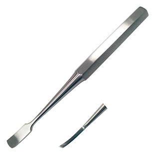 Розпатор для відділення надкісниці від кістки периостальний з невеликим вигином Key. Розмір 19 см х 12