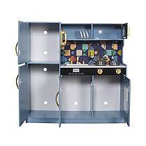 Дитяча кухня дерев'яна ігрові AVKO Авіла Blue + аксесуари, фото 3