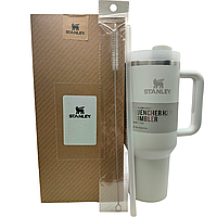 Термос термочашка Stanley Quencher H2.0 Tumbler з нержавіючої сталі Білий 1,18 л KT6007895 solve