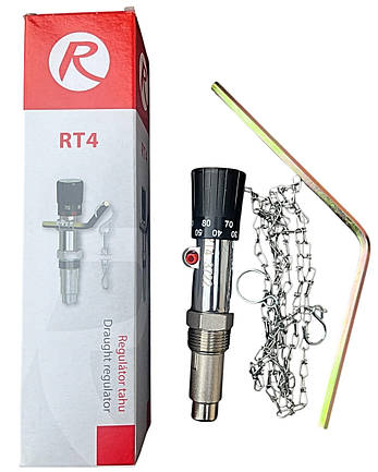 Регулятор тяги для твердопаливних котлів і печей, "Regulus" RT4 Польща, фото 1