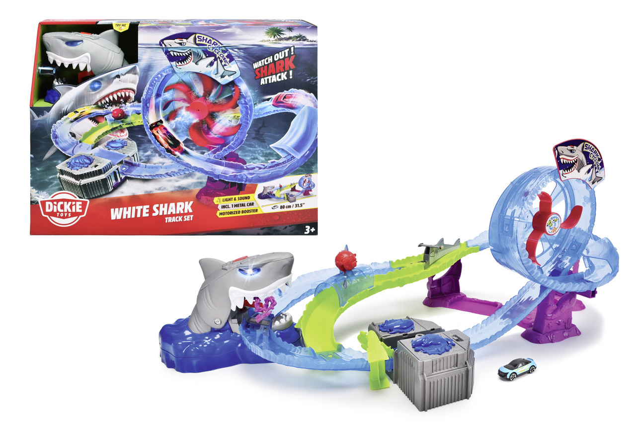 Ігровий трек "Біла акула", з машинкою, зі звук. та світл. ефект. (3338002), фото 1