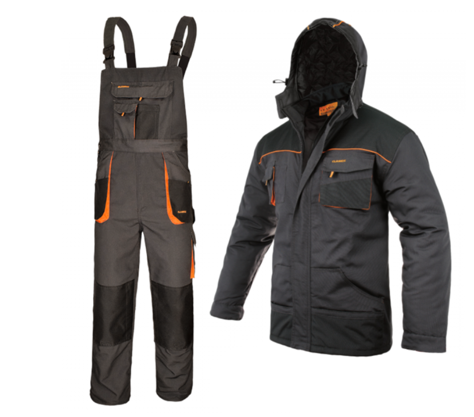 Робочий зимовий одяг CLASSIC, комплект із куртки та комбінезона, зимова робоча форма, фото 1