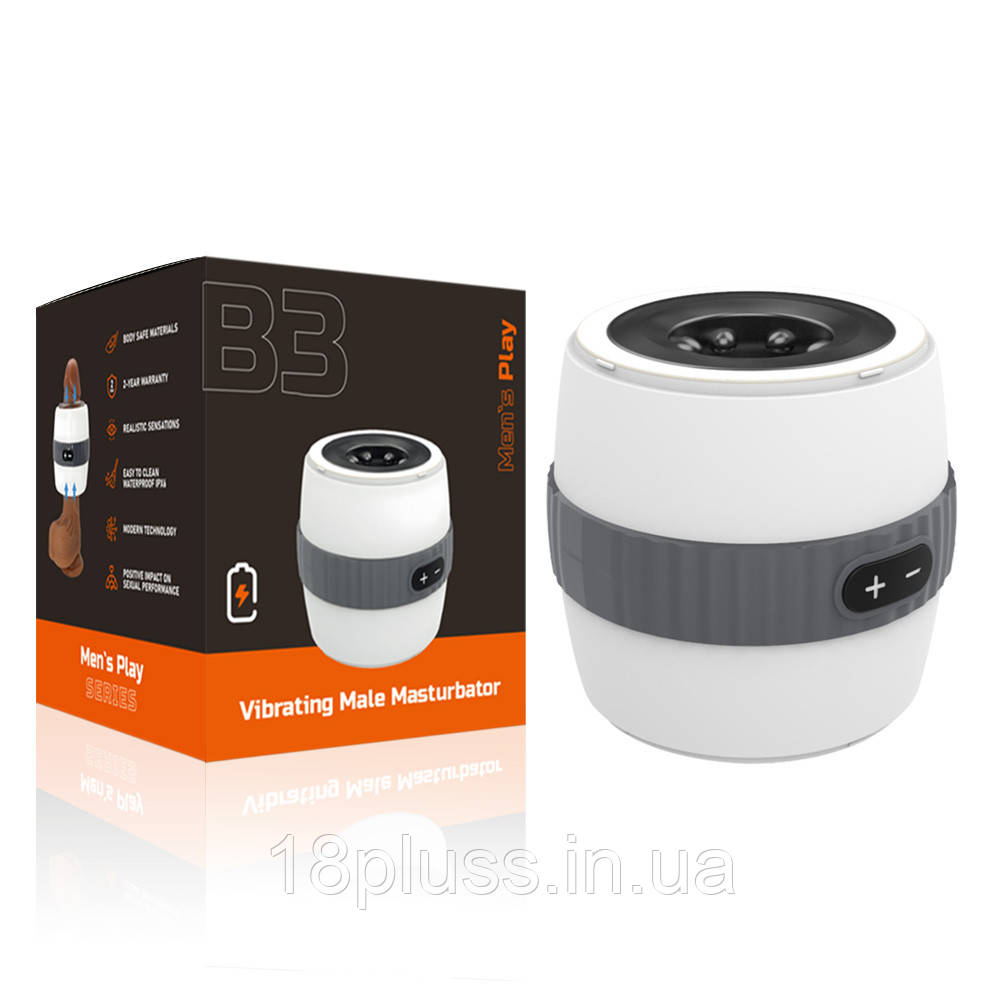 Інноваційний мастурбатор з 12 інтенсивними режимами вібрації Erospace Men’s Play Vibrating Male Masturbator B3 🔥, фото 1