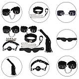 Набір БДСМ з семи предметів Erospace Wild Play Luxury BDSM Set C10 – Розкішний набір для пристрасних ігор💎, фото 3