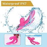 Інноваційний вібратор для потрійної стимуляції клітора, вагіни та ануса Erospace Sweet Play Sucking Vibrator With Anal Beads A3, фото 9