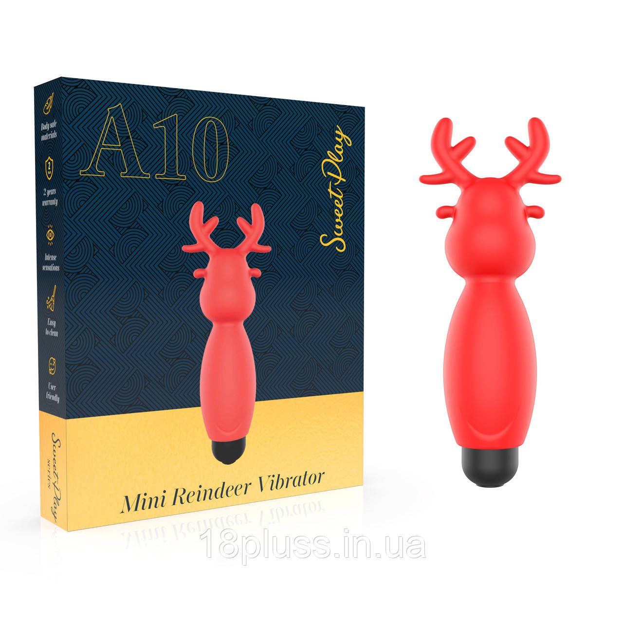 Компактний і милий міні-вібратор у формі оленя Erospace Sweet Play Mini Reindeer Vibrator A10, фото 1