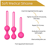 Набір кульок для тренування м’язів Кегеля Erospace Sweet Play Kegel Balls Set, фото 8