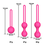 Набір кульок для тренування м’язів Кегеля Erospace Sweet Play Kegel Balls Set, фото 7