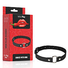 Еротичний нашийник Erospace Wild Play Choker With Ring C17