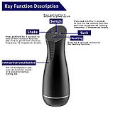 Сучасний чоловічий мастурбатор із функцією всмоктування, вібрації та нагрівання Erospace Men’s Play Vacuum Male Masturbator B6 🔥, фото 10