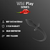 Анальна пробка з хвостиком Erospace Wild Play Anal Plug With Tail C3 🖤, фото 2