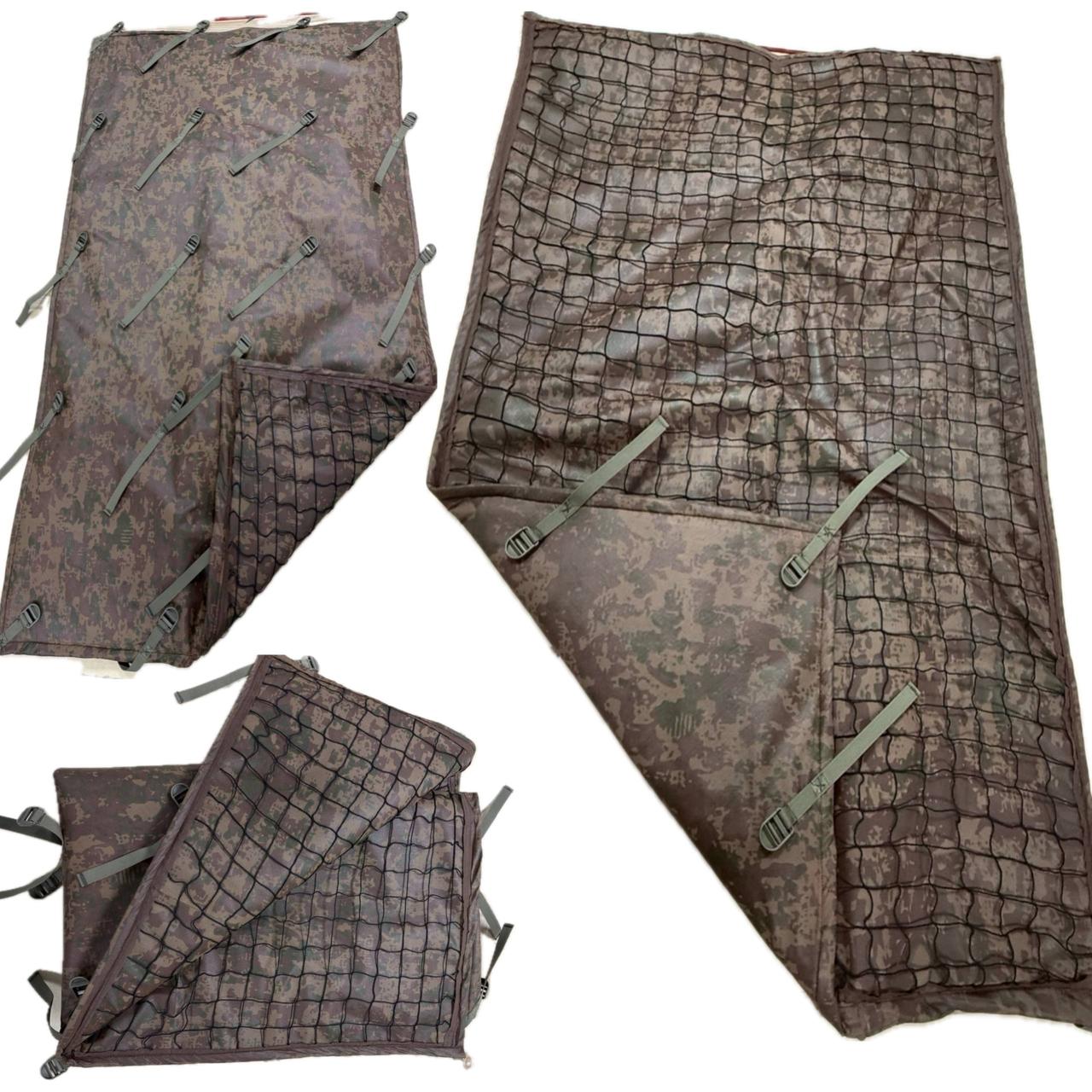 Антитепловізорний тент 2х2 з антидроновою сіткою та кріпленням для металевих прутів. Осінь, фото 1