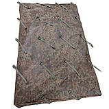 Антитепловізорний тент 2х2 з антидроновою сіткою та кріпленням для металевих прутів. Осінь, фото 3