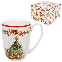 Кухоль (чашка) порцеляновий "Різдвяна Ялинка" 350мл mebelime mebelime, фото 2