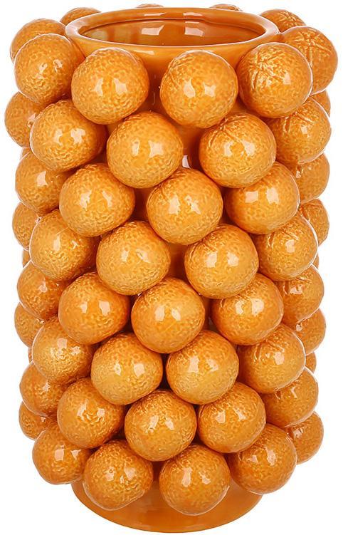 Ваза порцелянова "Orange" Ø26х44см mebelime з рельєфним декором оранжеві апельсини, фото 1