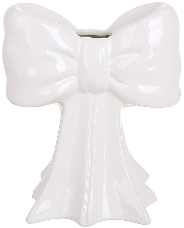 Ваза керамічна "Білий Бант" 16.5х11х20см mebelime, фото 1