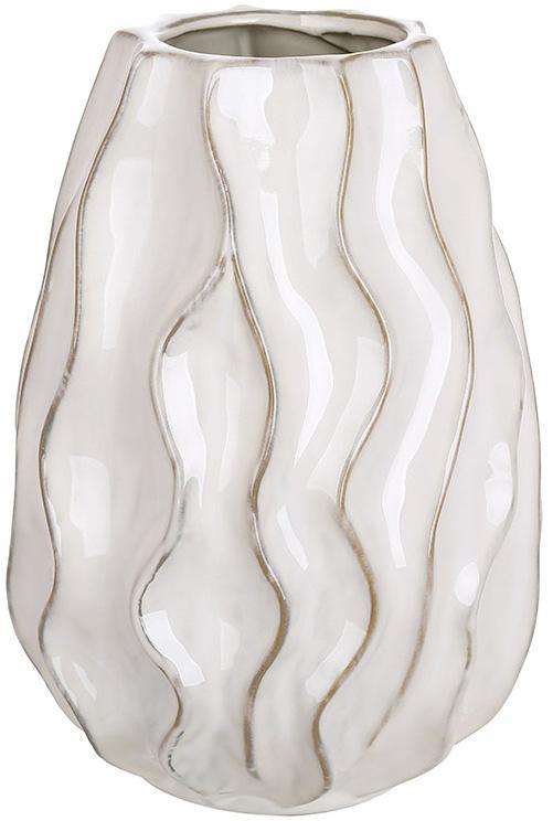 Ваза керамічна "Хвиля" Ø14х22см mebelime, сіра, фото 1